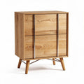 Wooden storage cabinet with four drawers for living room or bedroom 60 x 40 x 80cm